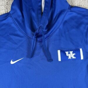 Nike Dri-Fit Men's Small Kentucky Wildcats Blue Short Sleeve Hoodie Sweatshirt